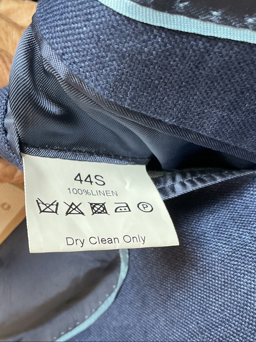 Linen Blue Two-Button Sport Coat - Picture 5 of 5
